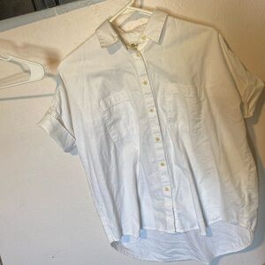 Madewell white cotton courier shirt